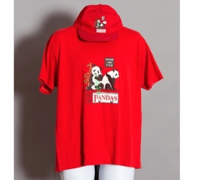 TOLEDO ZOO アニマルプリント スウェット パンダ USA製()8 話：パンダプリントの赤いTシャツ