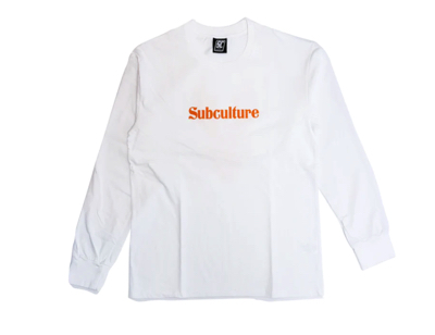 Subculture(サブカルチャー)・ホワイトのロングTシャツ