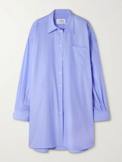 Maison Margiela（メゾン マルジェラ）・ブルーのオーバーサイズシャツ
