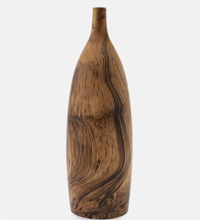 ACTUS（アクタス）・木製の瓶デザインのオブジェ（ロング）