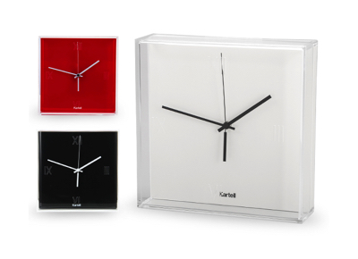 Kartell（カルテル）・クリア素材の壁掛け時計