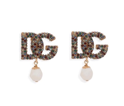 Dolce&Gabbana（ドルチェ&ガッバーナ）DGロゴのパールピアス