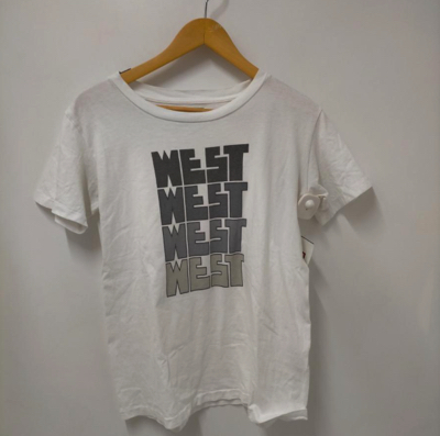 WESTOVERALLS（ウエストオーバーオールズ）・ホワイトのロゴTシャツ