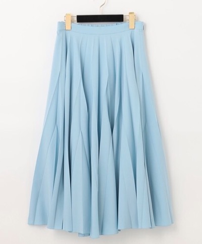 GRACE CONTINENTAL（グレースコンチネンタル）ブルーのプリーツロングスカート
