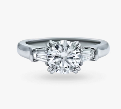 Harry Winston（ハリーウィンストン）シルバーxダイヤモンドの結婚指輪