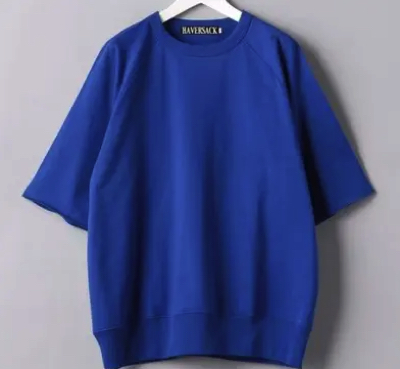 HAVERSACK（ハバーサック）ブルーの半袖Tシャツ