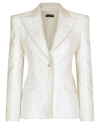 Dolce & Gabbana（ドルチェ&ガッバーナ）オフホワイトの総柄ジャケット