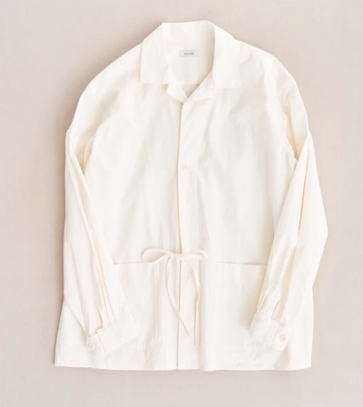 hatsutokiホワイトの長袖シャツ