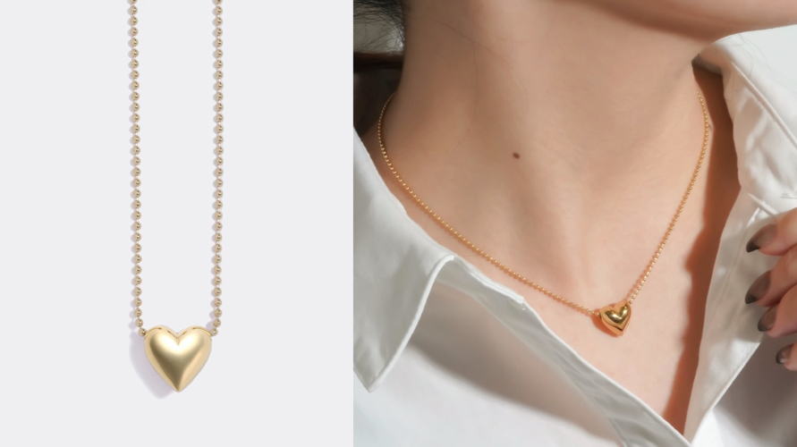 enasolunaPukkuri heart necklace