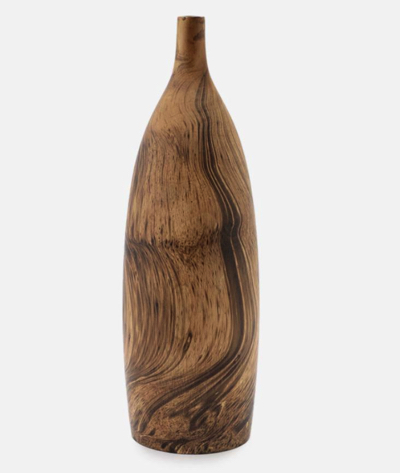 ACTUS（アクタス）木製の瓶デザインのオブジェ