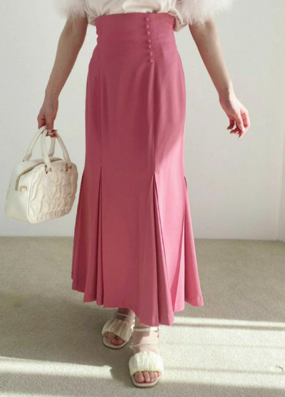 NICE CLAUP（ナイスクラップ）ピンクのマーメイドスカート