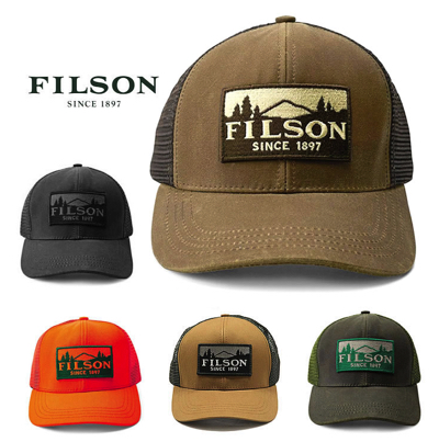 FILSON（フィルソン）オレンジのメッシュキャップ / 帽子