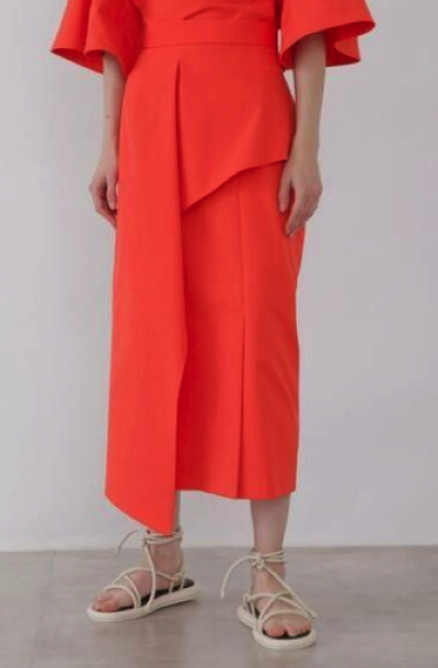 ADORE（アドーア）オレンジのアシメタイトスカート
