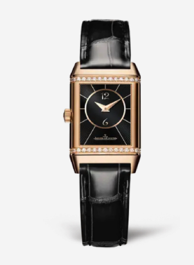 JAEGER LECOULTRE（ジャガー・ルクルト）ブラックxゴールドの腕時計