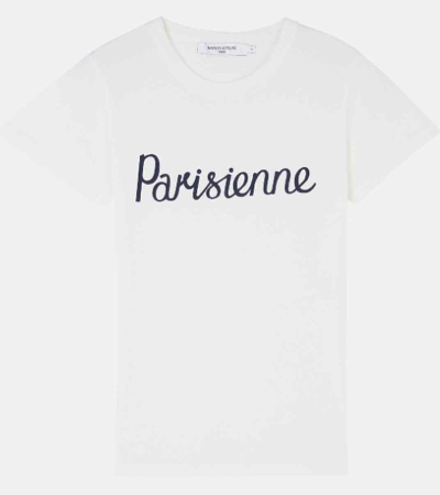 Maison Kitsune（メゾン キツネ）ホワイトのロゴ半袖Tシャツ