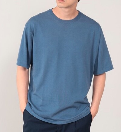 B:MING by BEAMSビーミングバイビームスブルーの半袖Tシャツ