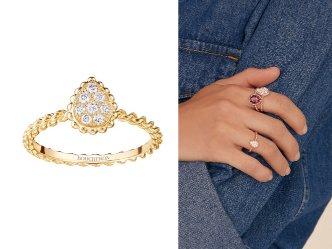 BOUCHERONゴールドとダイヤのリング/指輪