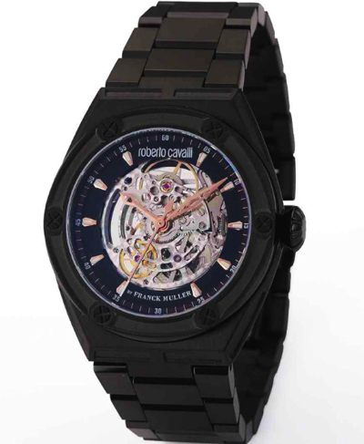 roberto cavalli BY FRANCK MULLER（ロベルト・カヴァリ バイ フランク・ミュラー）ブラックの腕時計