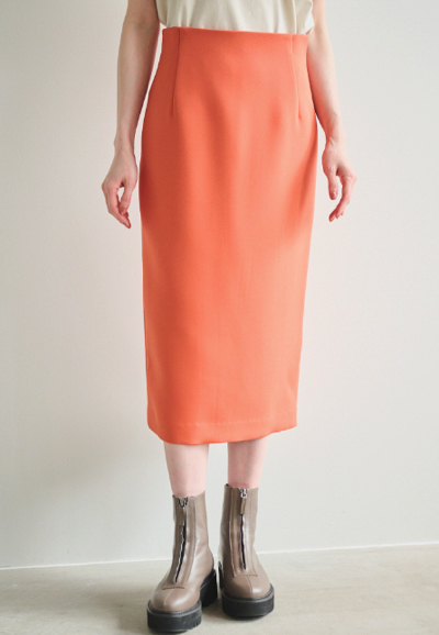 LOUNIE（ルーニィ）オレンジのタイトスカート