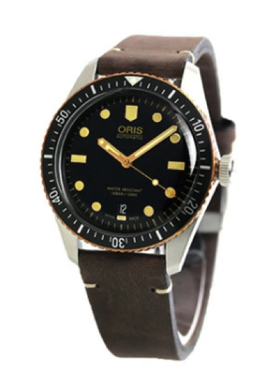ORIS（オリス）シルバーxブラックの腕時計