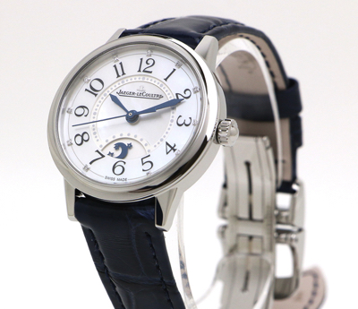 JAEGER LECOULTRE（ジャガー・ルクルト）シルバーxネイビーの腕時計