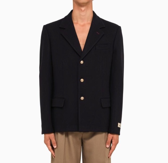 GUCCICaspian wool single-breasted jacket
