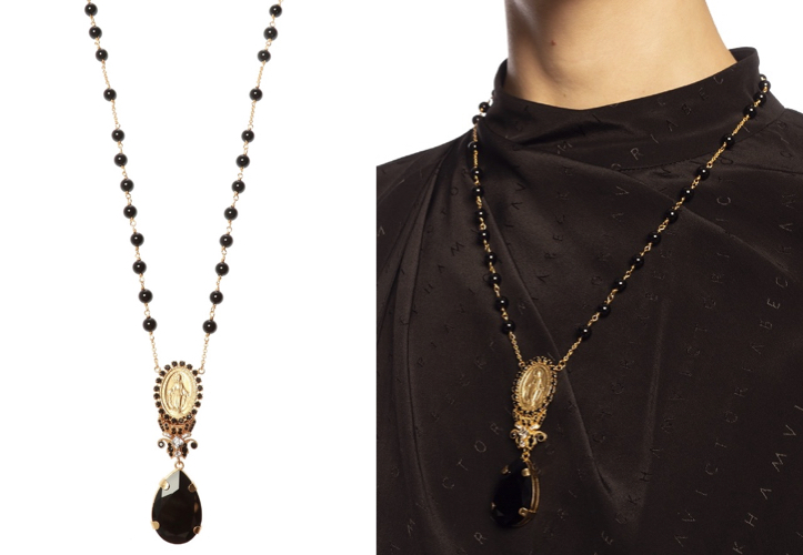 Dolce & GabbanaGOLD ROSARY NECKLACE