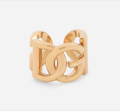 Dolce & Gabbana（ドルチェ&ガッバーナ）ゴールドのロゴデザインリング