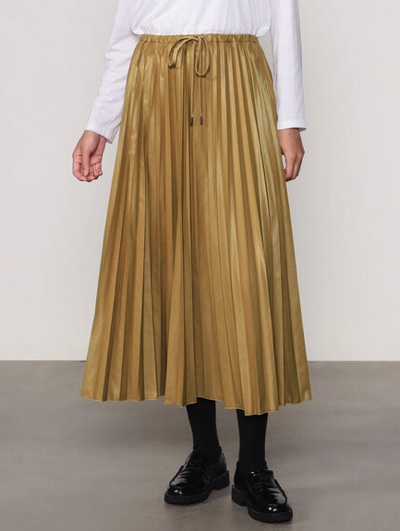 LE GLAZIK（ル グラジック）ブラウンのプリーツスカート