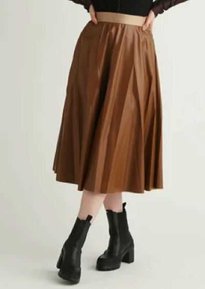 FURFUR（ファーファー）ブラウンのプリーツスカート