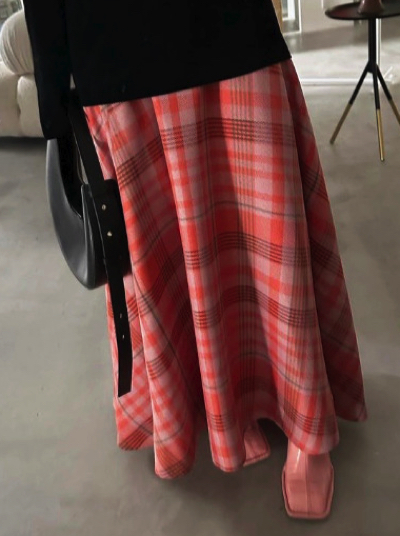 Ameri VINTAGE（アメリ ヴィンテージ）レッドのチェック柄スカート