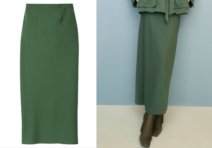 Sybilla（シビラ）グリーンのナロースカート