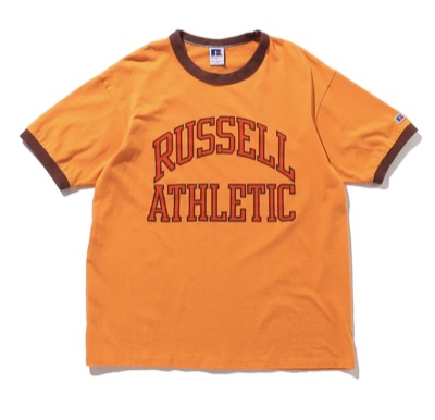 Russell Athletic（ラッセルアスレティック）オレンジのロゴ半袖Tシャツ