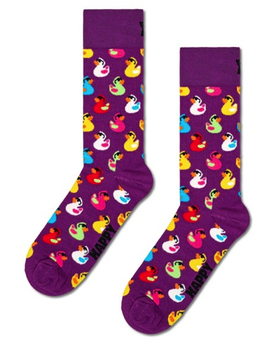 Happy Socks（ハッピーソックス）ムラサキのプリント靴下 / ソックス