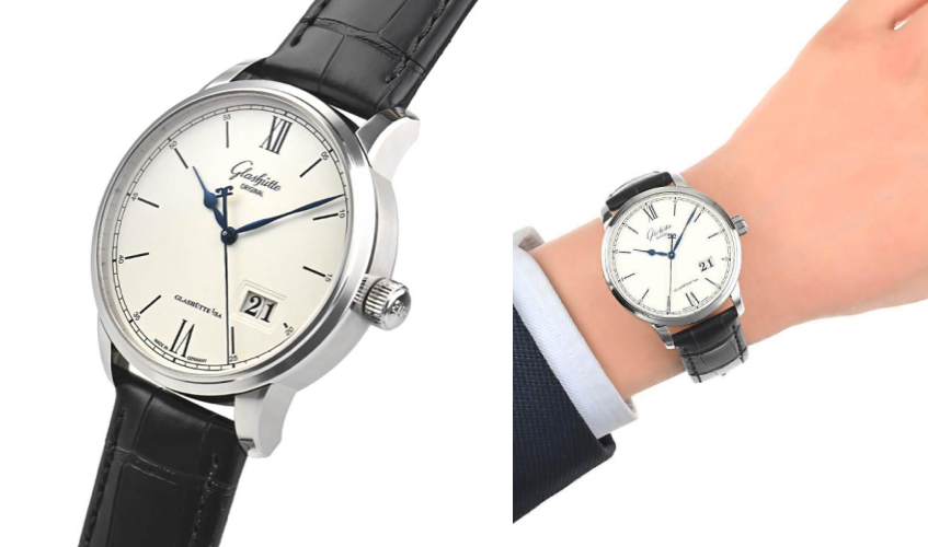 GLASHUTTE ORIGINAL（グラスヒュッテ オリジナル）ブラックxシルバーの腕時計