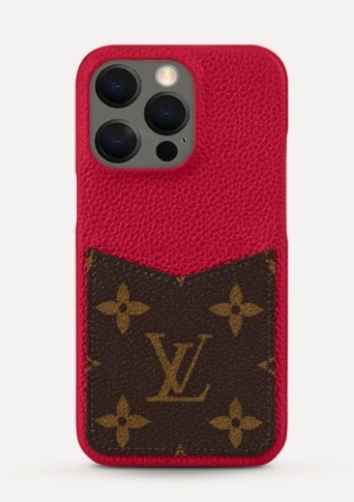 Louis Vuitton（ルイ・ヴィトン）赤いモノグラム柄スマホケース