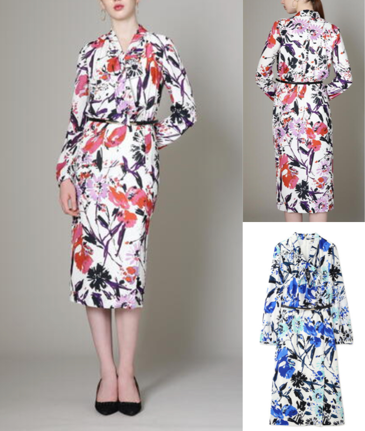 
PINKY&DIANNE[URBAN PRECIOUS] ブラッシュフラワープリントワンピース