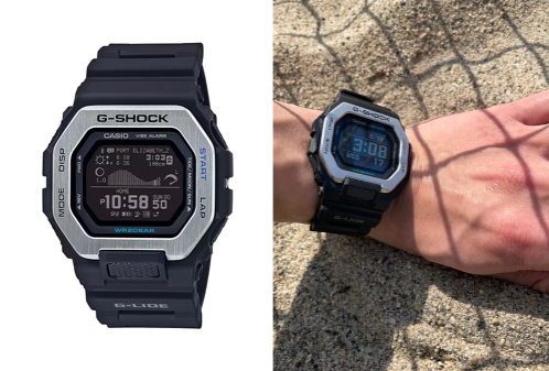 G-SHOCKブラックのデジタル腕時計