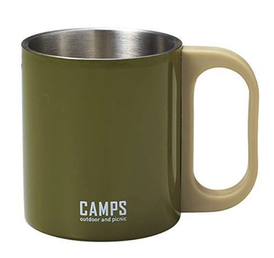 CAMPS（キャンプス）グリーンのアウトドアマグカップ