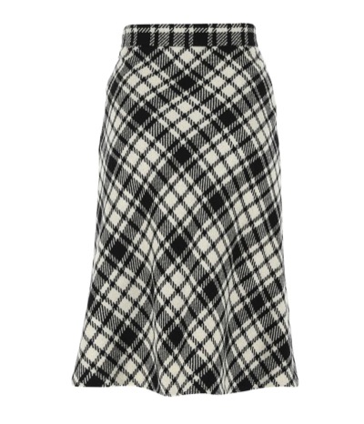Miu Miu（ミュウミュウ）ブラックのチェック柄スカート