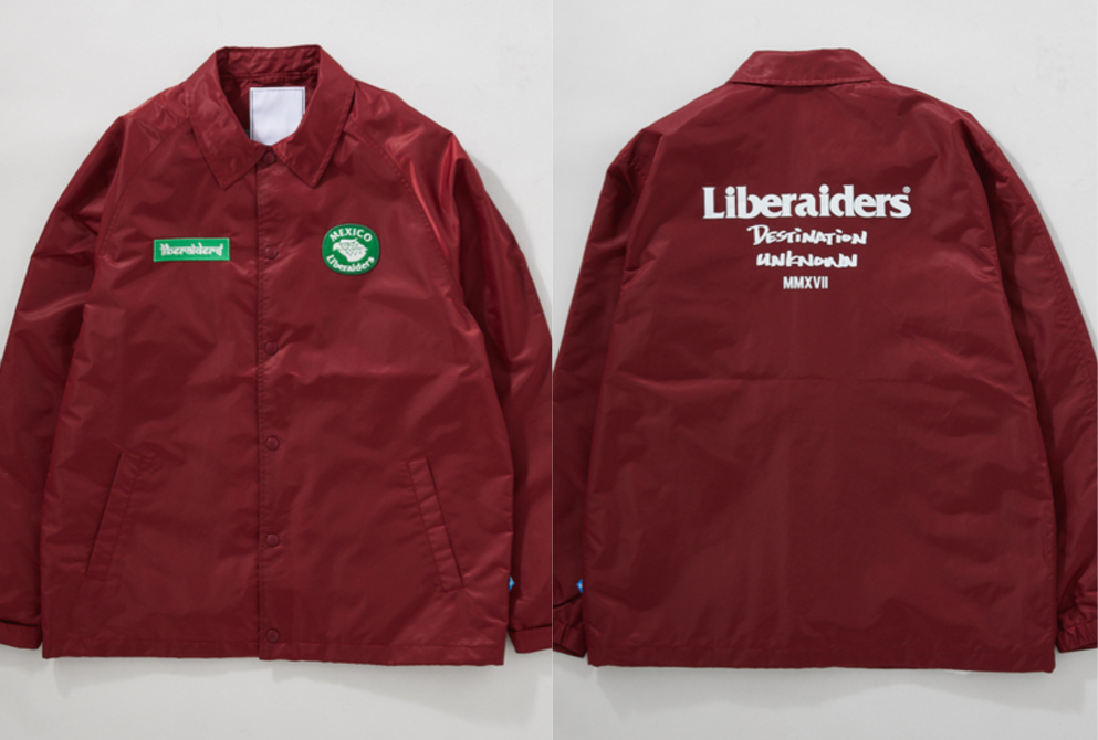 liberaiders（リベレイダース）レッドのコーチジャケット