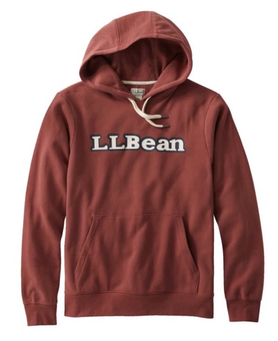 L.L.Bean（エルエルビーン）ボルドーのロゴパーカー
