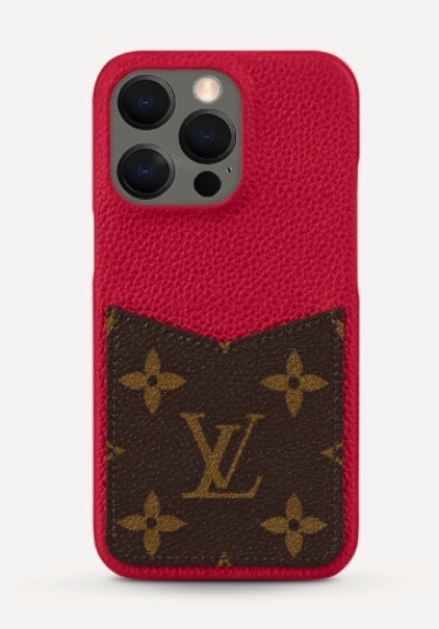 Louis Vuitton（ルイ・ヴィトン）赤いモノグラム柄スマホケース