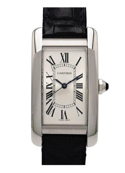 Cartier（カルティエ）ブラックxシルバーの腕時計