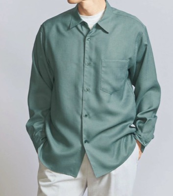 BEAUTY&YOUTH（ビューティー&ユース）グリーン系のシャツ