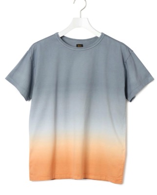 BATONER（バトナー）ブルーxオレンジのグラデーションTシャツ