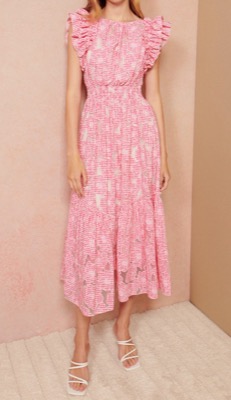 CORCOVADO（コルコバード）ピンクのフリルワンピース /  ドレス