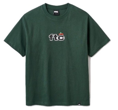 FTC（エフティーシー）グリーンのftcロゴ半袖Tシャツ