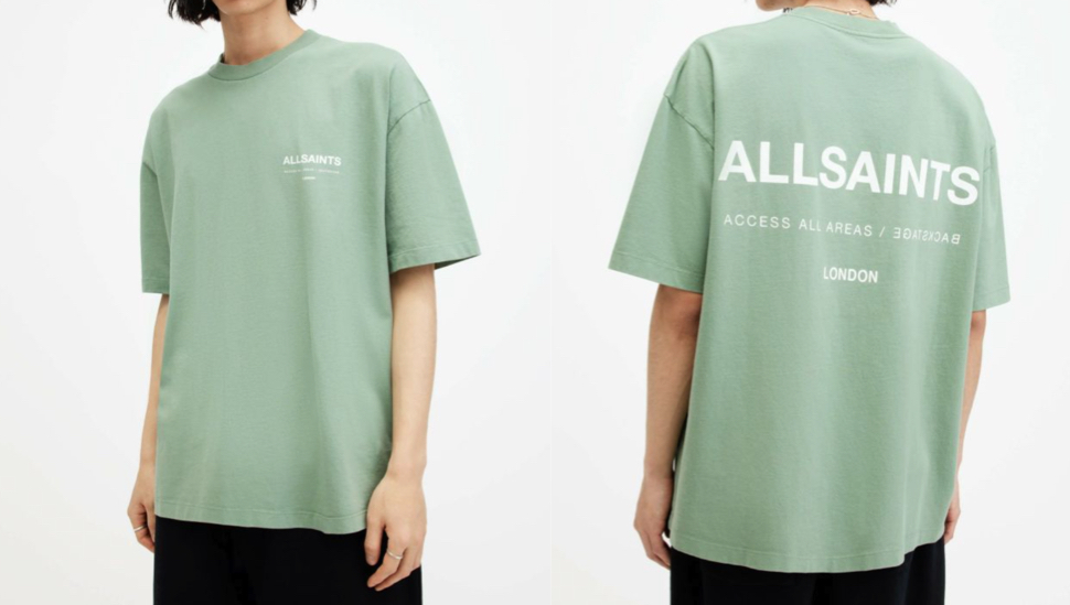 ALLSAINTS（オールセインツ）ミントグリーンのTシャツ