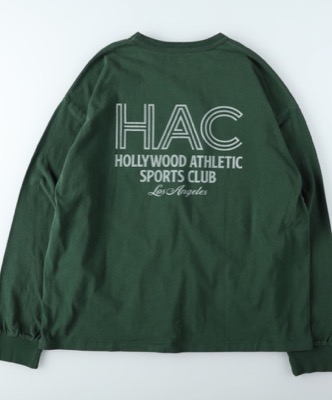 HOLLYWOOD ATHLETIC（ハリウッドアスレチック）グリーンのバックプリントTシャツ